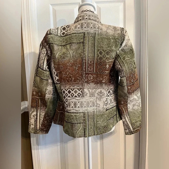 Dress Barn | Women's Jacket Blazer| Beautiful print size small - Picture 6 of 12